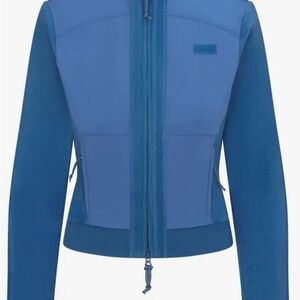 SKIMS Women's Fitted Blue Fleece Jacket